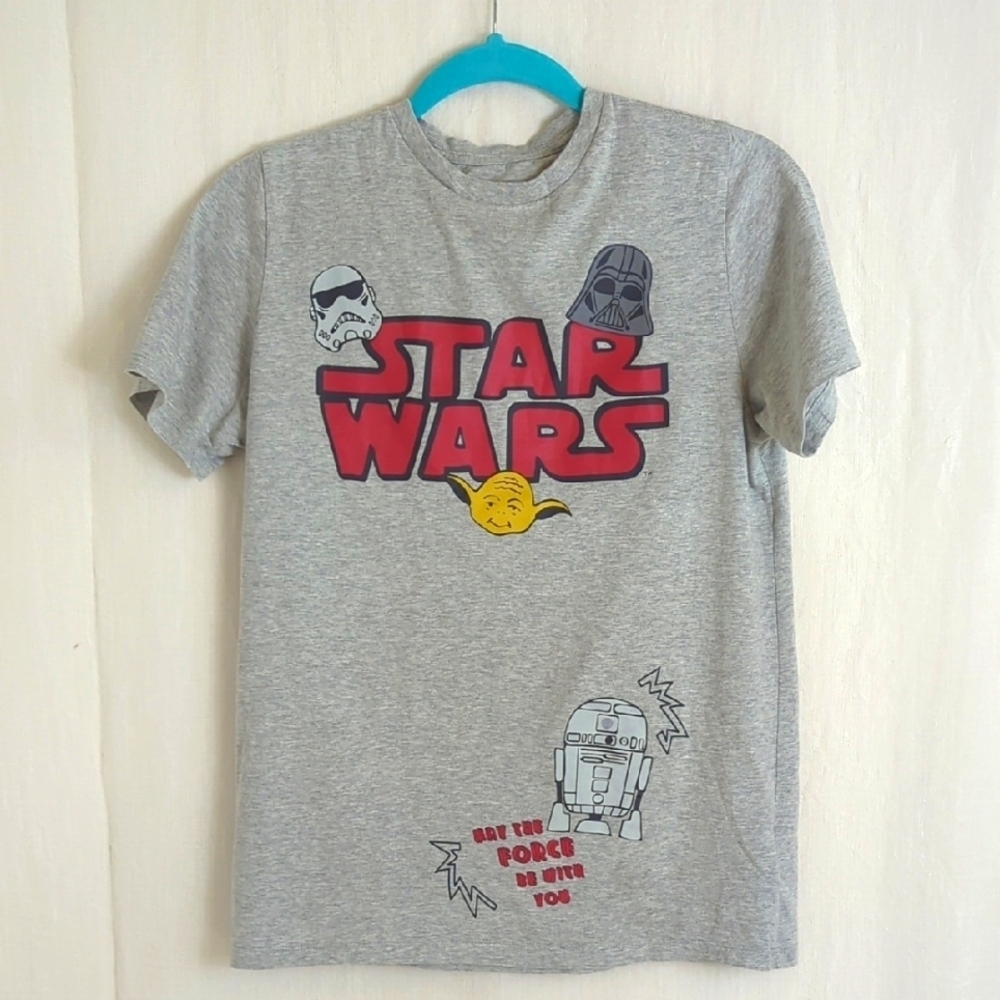 Star Wars Gray and Red Short Sleeve Tee